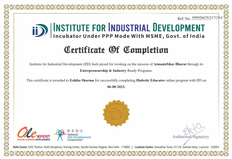 ESHIKA SHARMA on LinkedIn: Successfully completed the Certificate ESHIKA SHARMA on LinkedIn: Successfully completed the Certificate