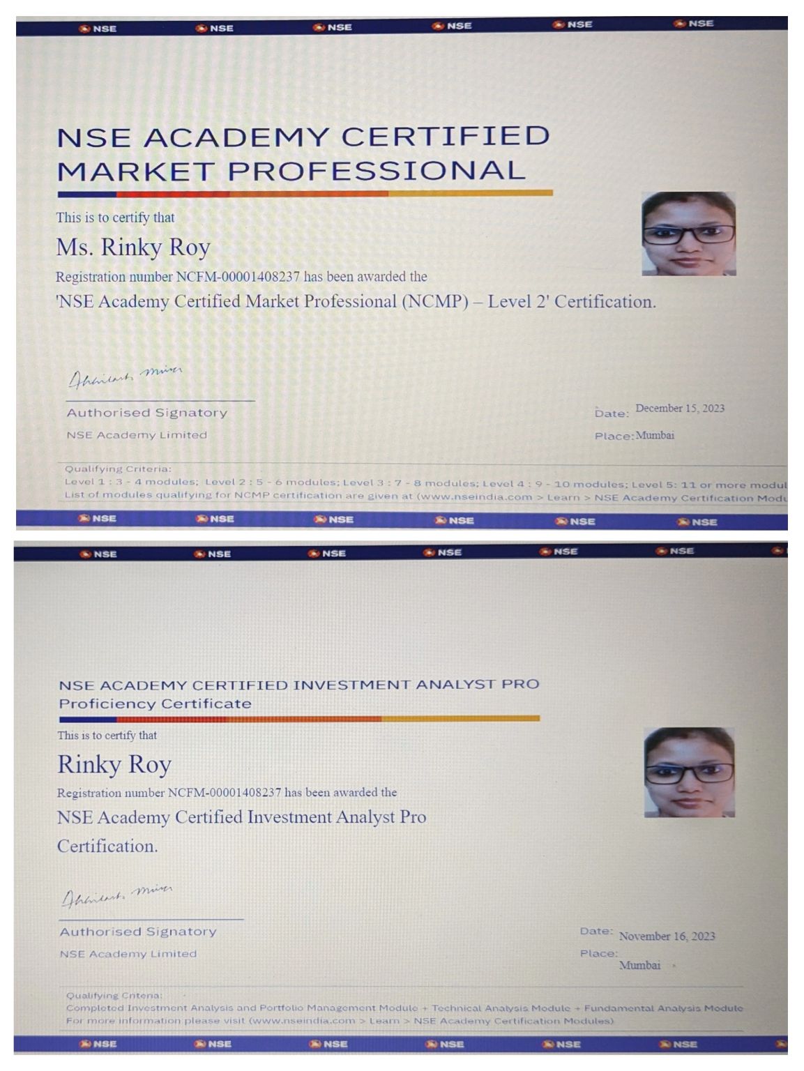 Rinky Roy Chaudhury on LinkedIn: Excited to receive the NCMP Level 2 Rinky Roy Chaudhury on LinkedIn: Excited to receive the NCMP Level 2
