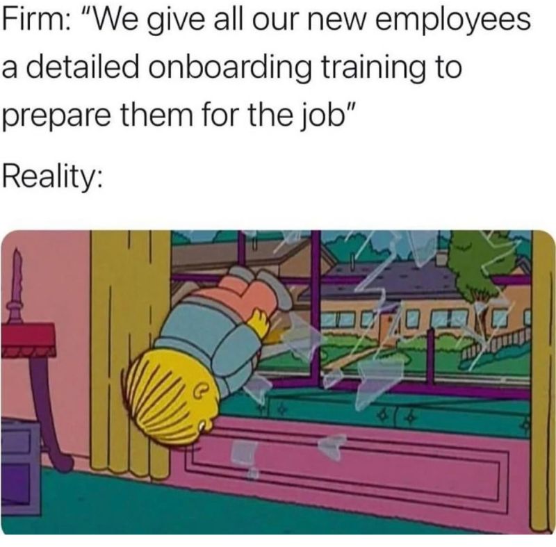 I love a good HR meme! What does successful onboarding look like to your organization? Hands down, my favorite component of the onboarding experience is mentorship. Having a solid mentor can be