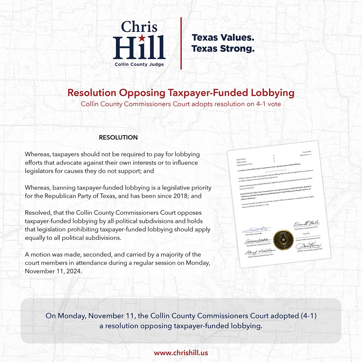 Chris Hill on LinkedIn: On Monday November 11 the Collin County Chris Hill on LinkedIn: On Monday November 11 the Collin County