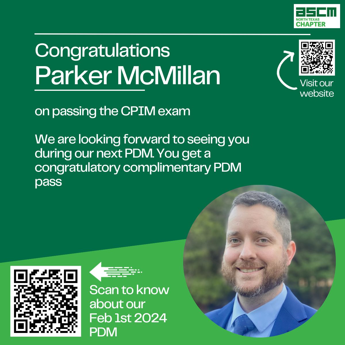 Parker McMillan MBA CPIM on LinkedIn: Thank you ASCM North Texas Parker McMillan MBA CPIM on LinkedIn: Thank you ASCM North Texas