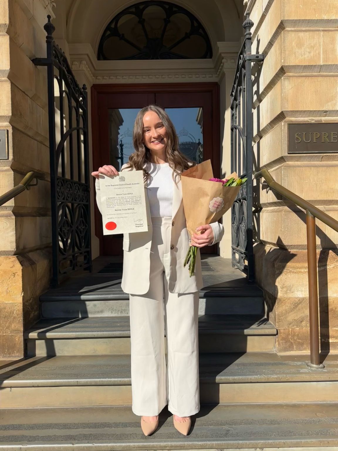 It was an honour to be admitted as a barrister and solicitor of the It was an honour to be admitted as a barrister and solicitor of the