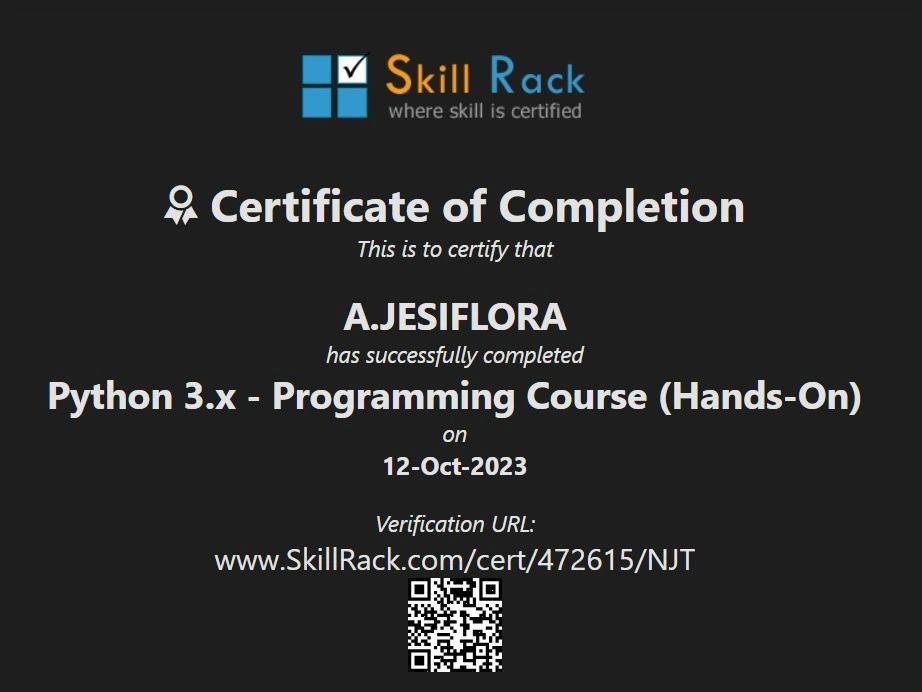 jesi flora on LinkedIn: Iam thrilled to share that I am completed the jesi flora on LinkedIn: Iam thrilled to share that I am completed the