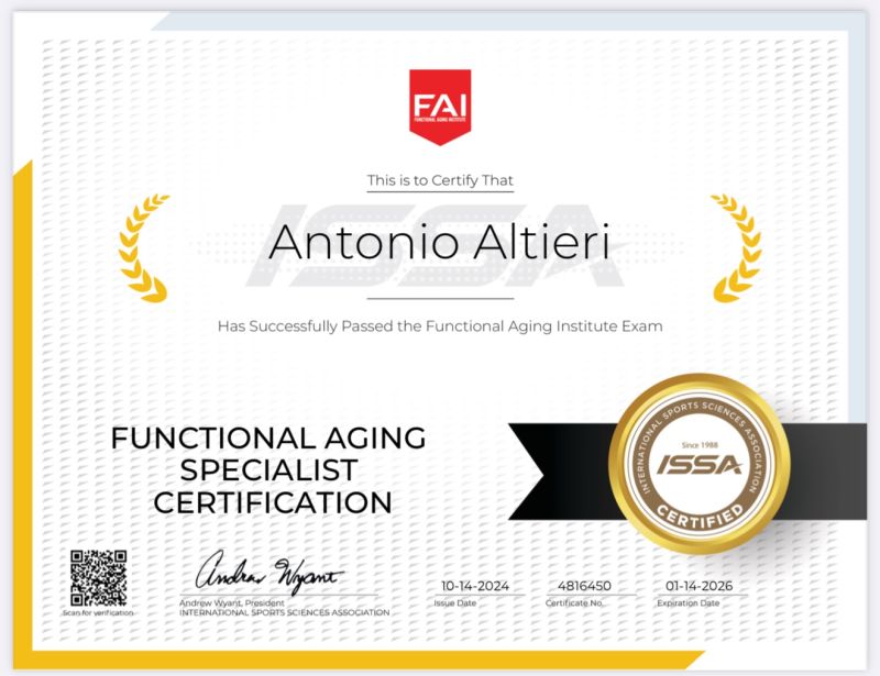 Antonio Altieri on LinkedIn: #functionalaging #healthyaging #issa # Antonio Altieri on LinkedIn: #functionalaging #healthyaging #issa #