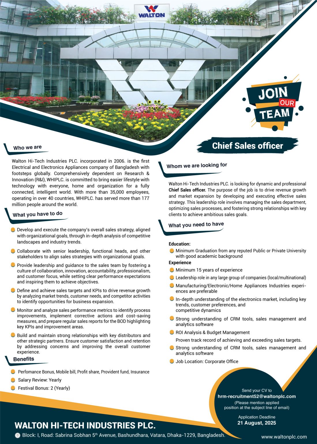 Walton Hi Tech Industries PLC Walton Group 18 comments Walton Hi Tech Industries PLC Walton Group 18 comments