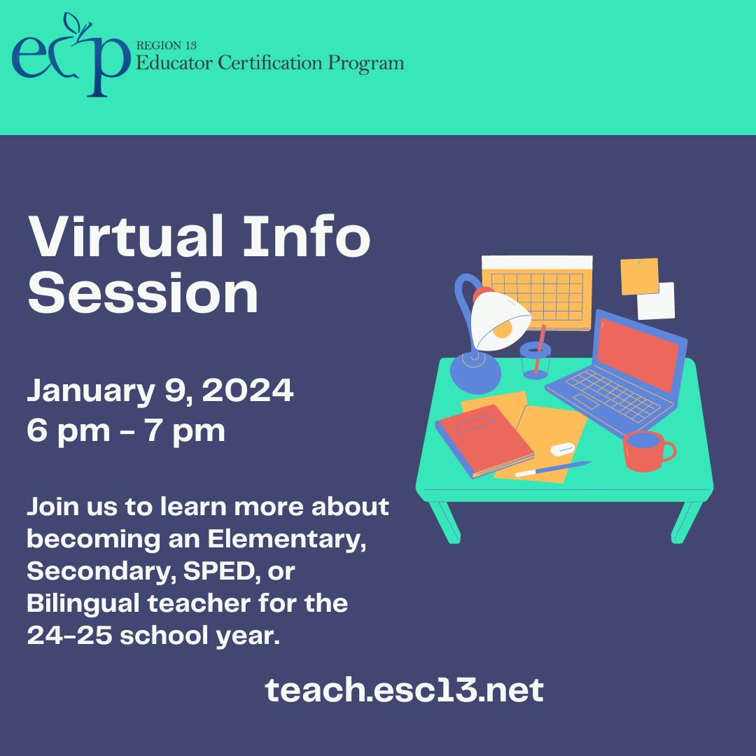 Region 13 Educator Certification Program on LinkedIn: # Region 13 Educator Certification Program on LinkedIn: #