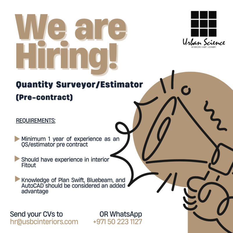 Quantity Surveyor/Estimator