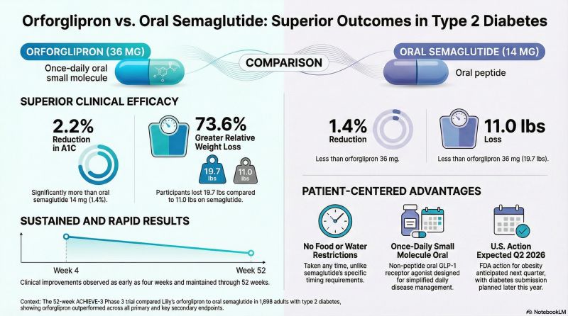 oral semaglutide phase 3 fails to slow early Alzheimer's decline in two trials oral semaglutide phase 3 Orforglipron