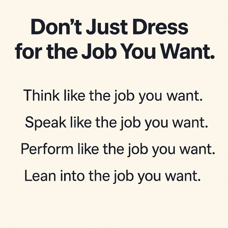 dress for the job you want 11'' x 14'' Print Mini Tray - Dress for