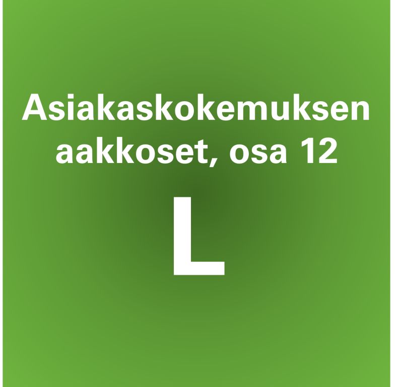 Janne Salo on LinkedIn: Asiakaskokemuksen aakkoset: L 𝐋𝐮𝐨𝐭𝐭𝐚𝐦𝐮𝐬 Janne Salo on LinkedIn: Asiakaskokemuksen aakkoset: L 𝐋𝐮𝐨𝐭𝐭𝐚𝐦𝐮𝐬