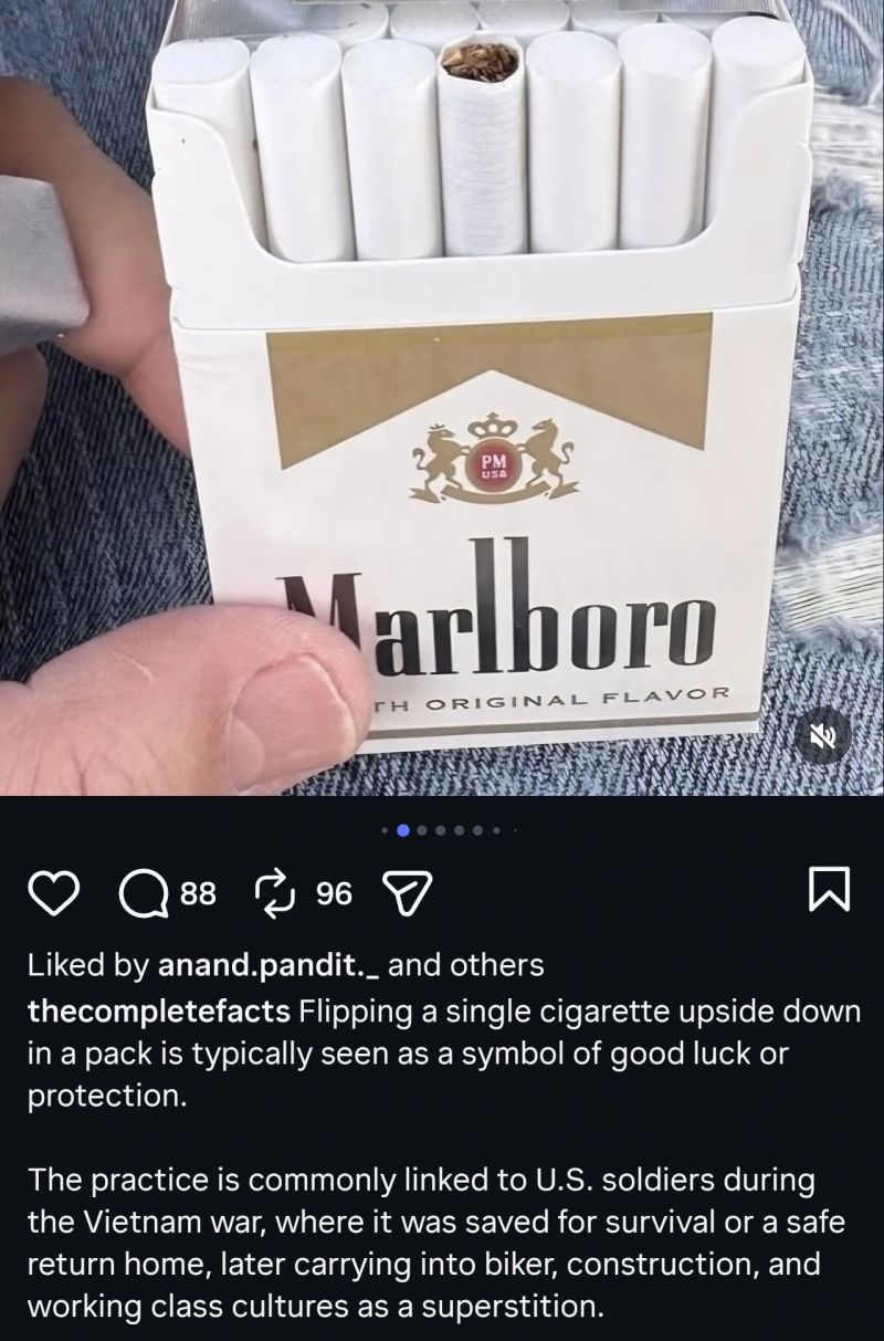 cigarette superstitions What does flipping a mean? The rational Germans and their