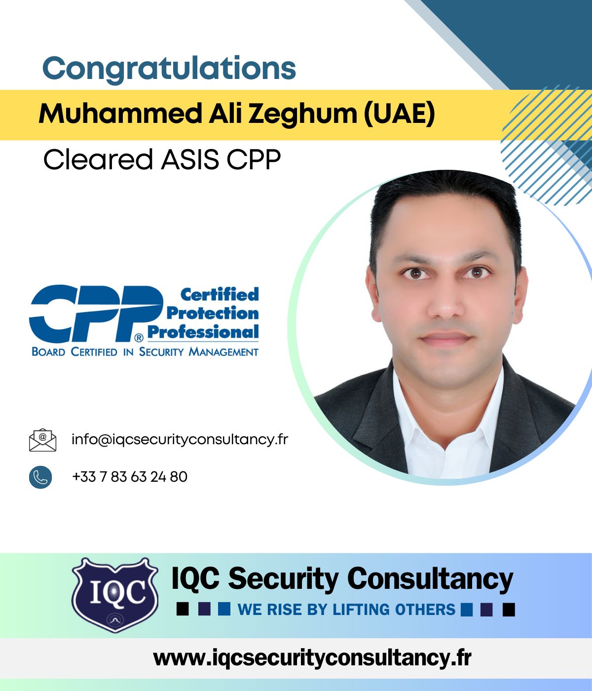 IQC Security Consultancy on LinkedIn: #iqc #myasis #cpp #asis # IQC Security Consultancy on LinkedIn: #iqc #myasis #cpp #asis #