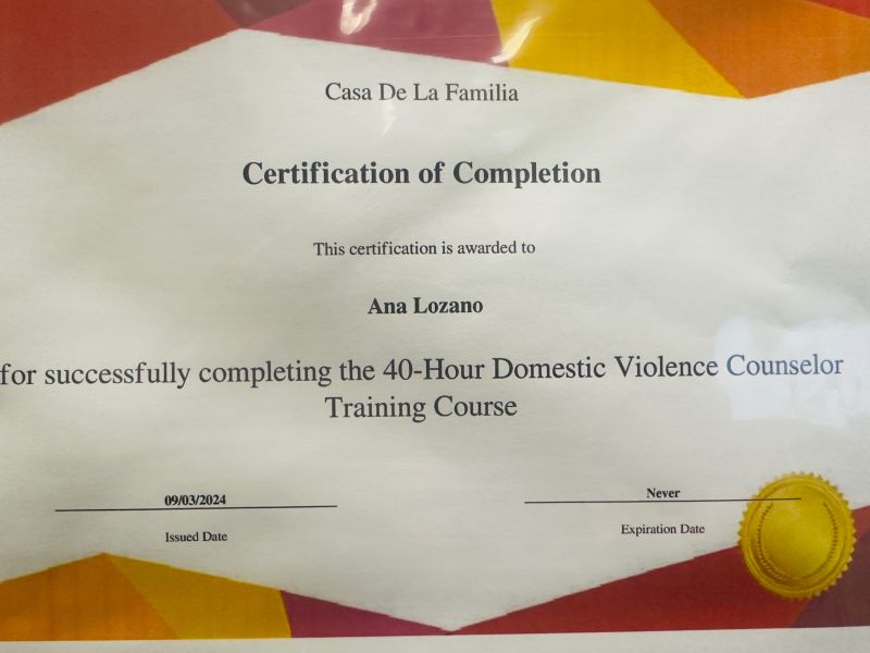 Ana Lozano on LinkedIn: Today I completed and obtained my Domestic Ana Lozano on LinkedIn: Today I completed and obtained my Domestic