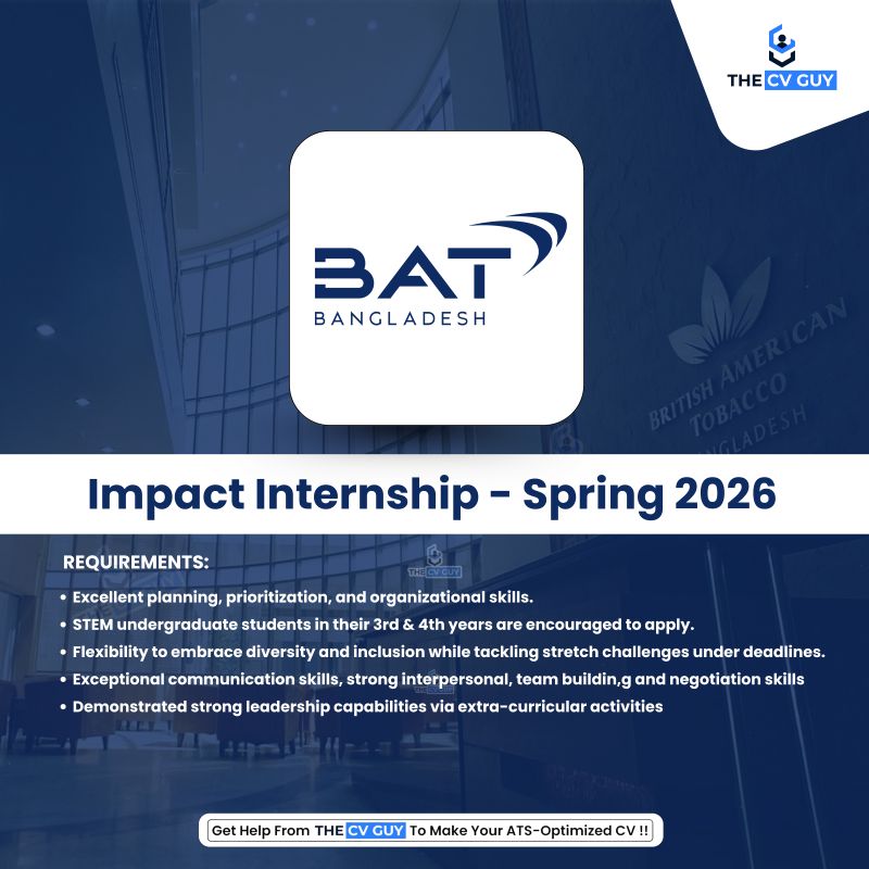 british american tobacco internship Lessons from my 7-month at BAT Bangladesh Impact Internship -