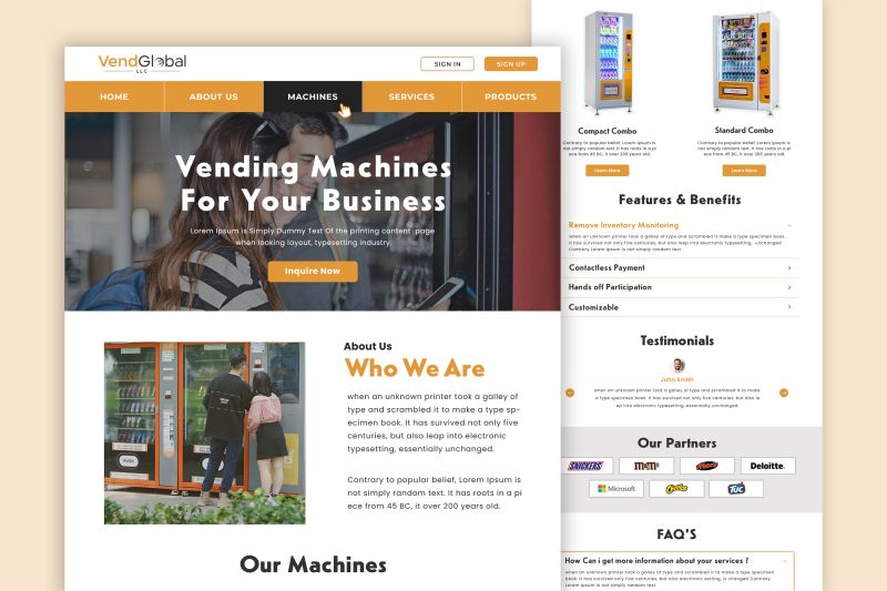 Muhammad Talha on LinkedIn: Vending Machine Website Template Muhammad Talha on LinkedIn: Vending Machine Website Template