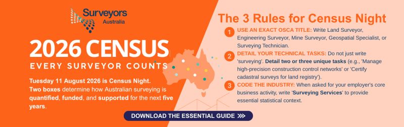 Important information for census night. For the geospatial industry to gain greater recognition, it's important for us to at least be recognised. Start by being identified and let's all drive the… |