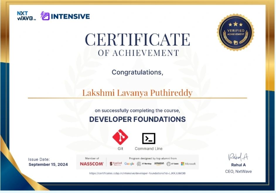 Lakshmi Lavanya Puthireddy on LinkedIn: π Hello connections iam happy Lakshmi Lavanya Puthireddy on LinkedIn: π Hello connections iam happy