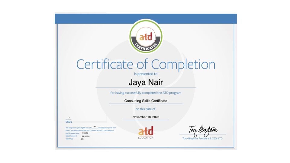 Jaya Nair on LinkedIn: I m happy to share that I ve obtained a new Jaya Nair on LinkedIn: I m happy to share that I ve obtained a new