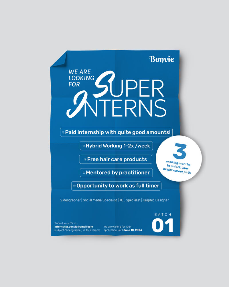 Bonvie Hair PT Kreasi Semangat Muda on LinkedIn: PAID INTERNSHIP Bonvie Hair PT Kreasi Semangat Muda on LinkedIn: PAID INTERNSHIP