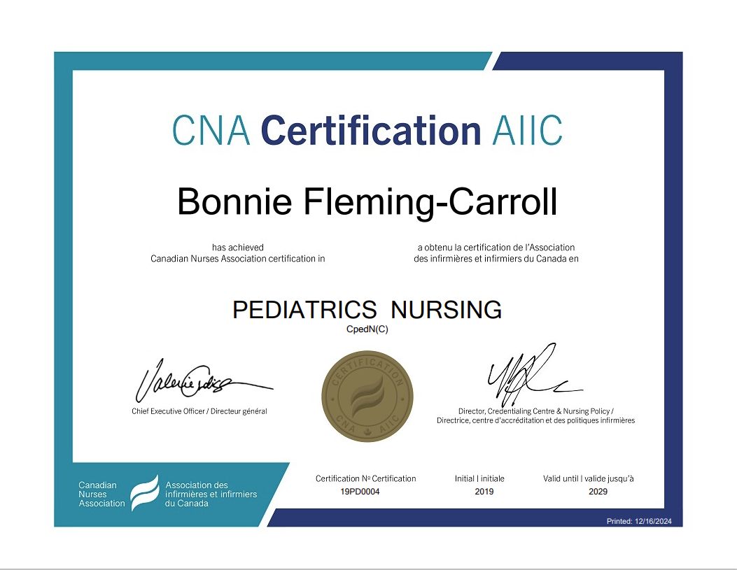 Bonnie Fleming Carroll RN(EC) MN Cped(C) FCAN on LinkedIn: I just Bonnie Fleming Carroll RN(EC) MN Cped(C) FCAN on LinkedIn: I just