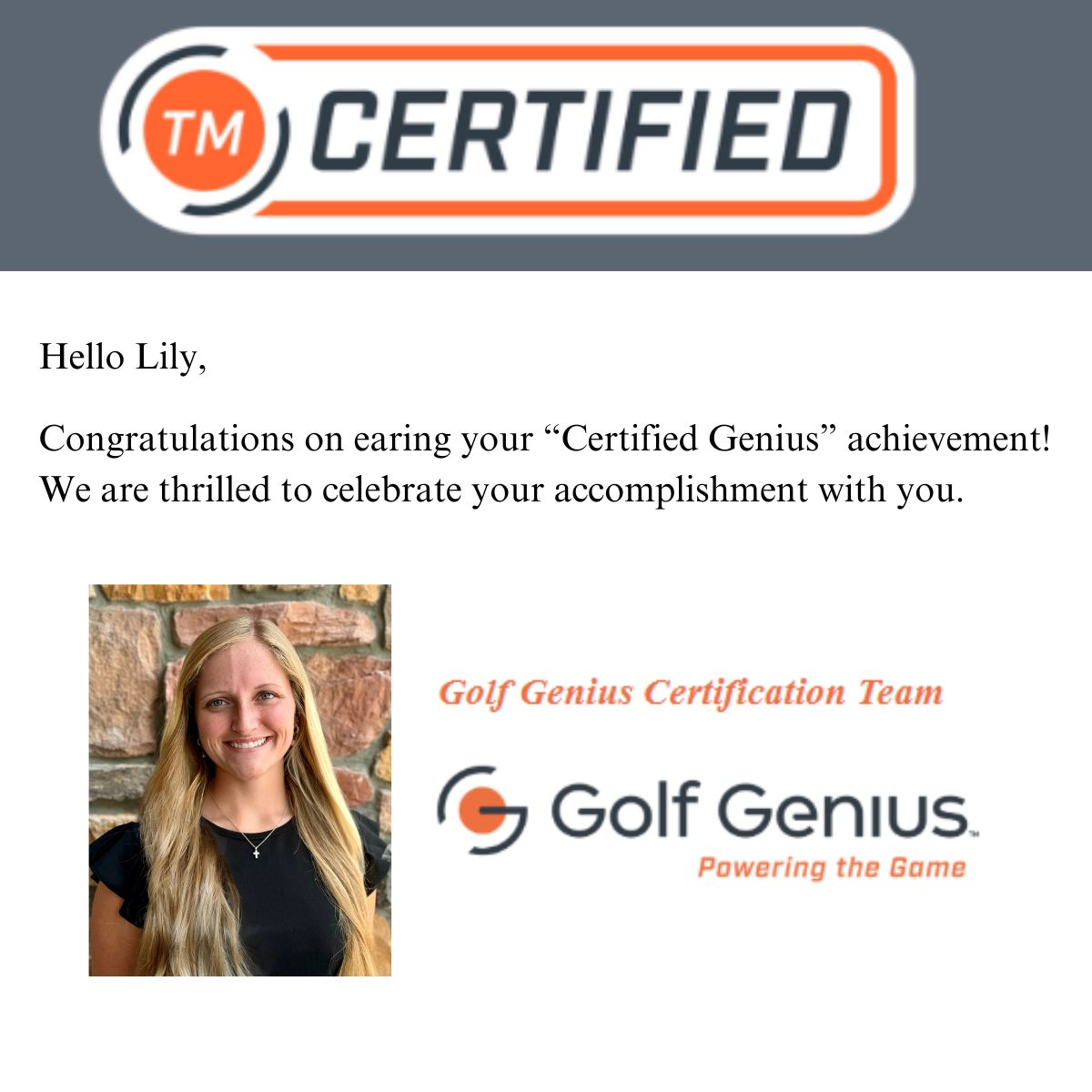 Lily Williamson PGA on LinkedIn: I m thrilled to announce that I ve Lily Williamson PGA on LinkedIn: I m thrilled to announce that I ve