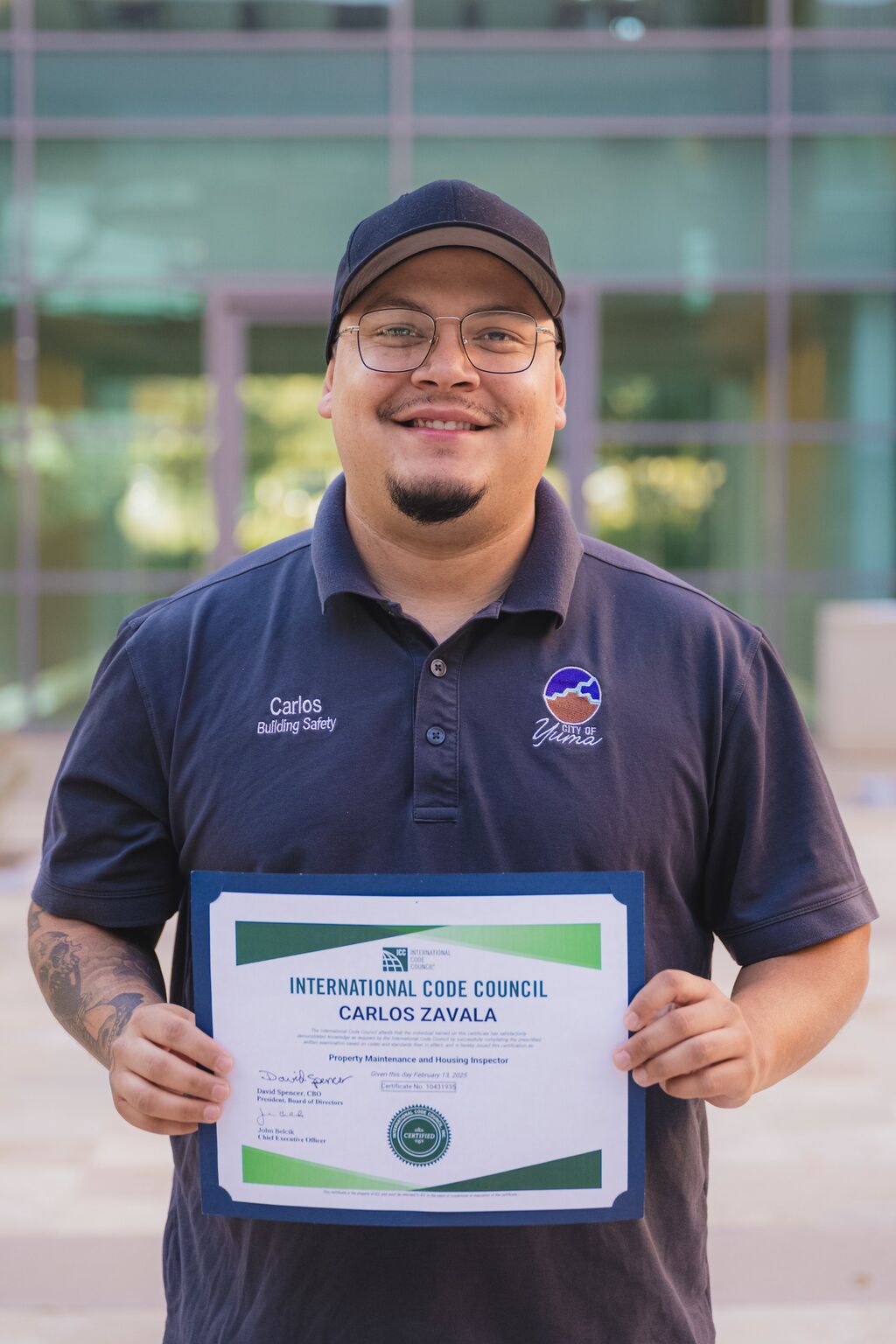 Join us as we celebrate Code Enforcement Specialist Carlos Zavala for Join us as we celebrate Code Enforcement Specialist Carlos Zavala for