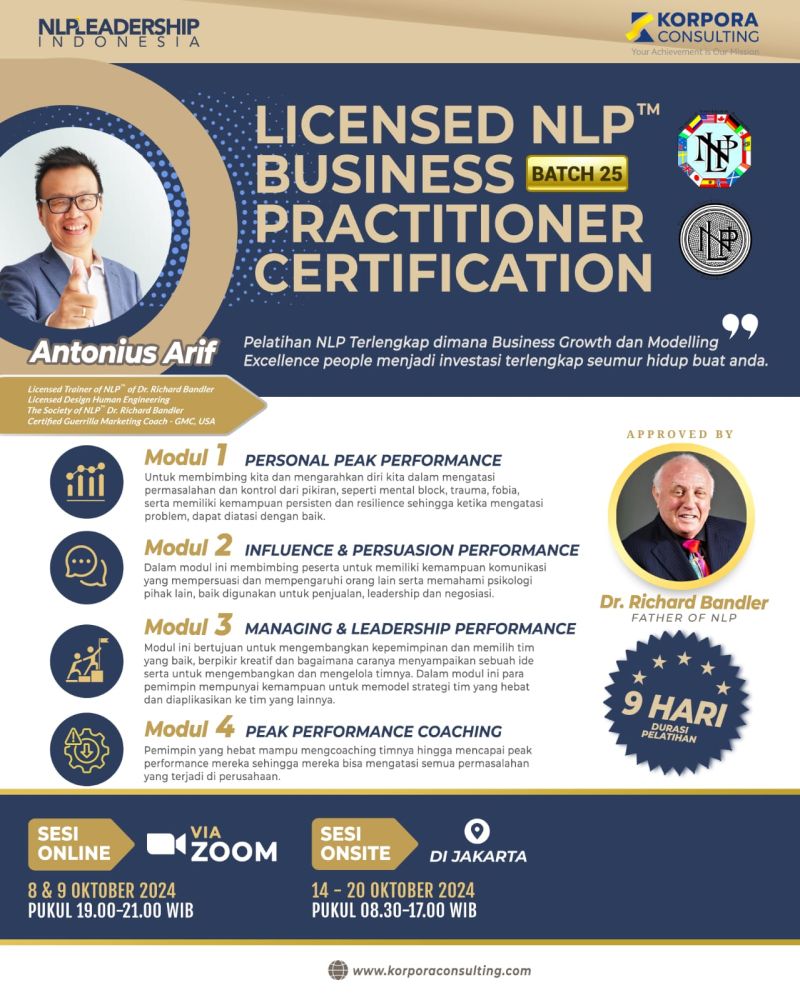 Fika Pebianti on LinkedIn: Licensed NLPᵀᴹ Business Practitioner Fika Pebianti on LinkedIn: Licensed NLPᵀᴹ Business Practitioner