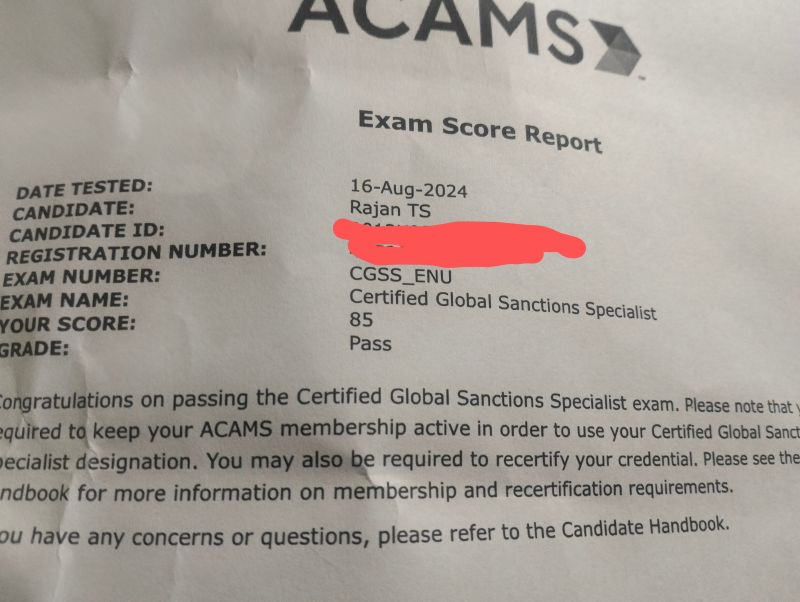 T S Rajan CAMS on LinkedIn: Happy to inform everyone that I cleared T S Rajan CAMS on LinkedIn: Happy to inform everyone that I cleared