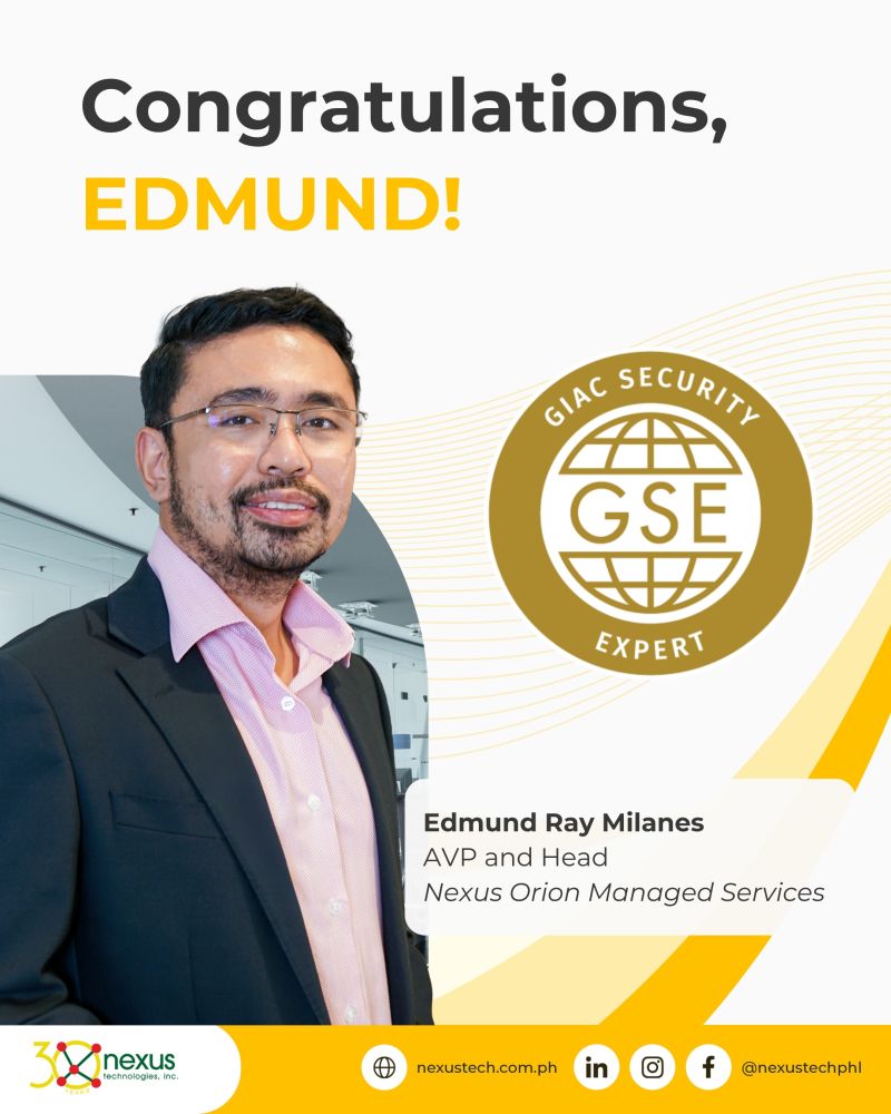 Nexus Technologies on LinkedIn: #gse #galingnexus #giac #cybersecurity #it Nexus Technologies on LinkedIn: #gse #galingnexus #giac #cybersecurity #it