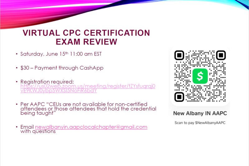 CPC certification review soon Share Elizabeth Herbert RHIA CPC CPC certification review soon Share Elizabeth Herbert RHIA CPC