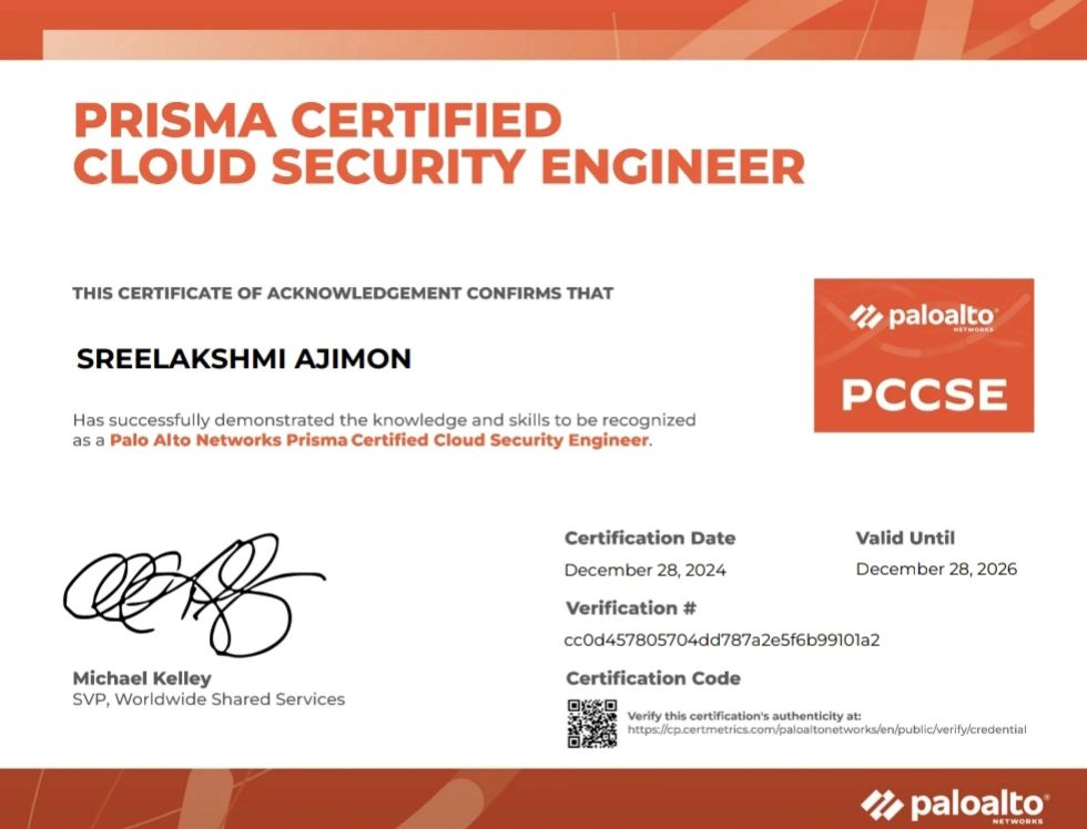 SREELAKSHMI AJIMON on LinkedIn: #certification #professionalgrowth # SREELAKSHMI AJIMON on LinkedIn: #certification #professionalgrowth #