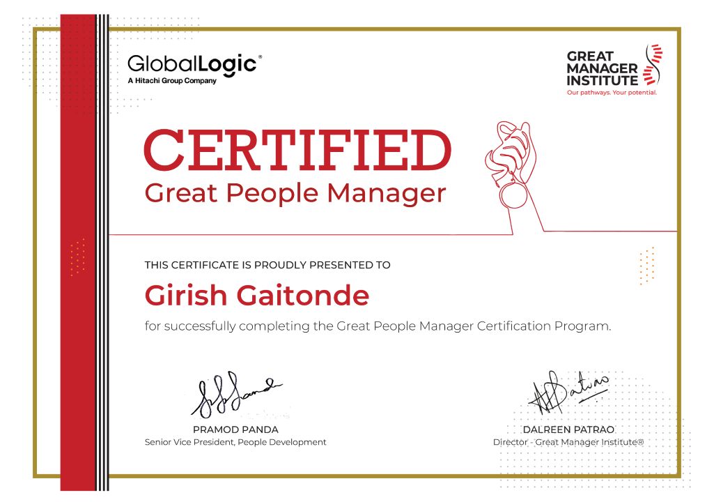 Girish Gaitonde on LinkedIn: Happy to inform on completion of Great Girish Gaitonde on LinkedIn: Happy to inform on completion of Great