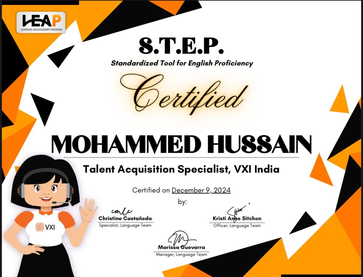 Mohammed Hussain on LinkedIn: #step #learninganddevelopment # Mohammed Hussain on LinkedIn: #step #learninganddevelopment #