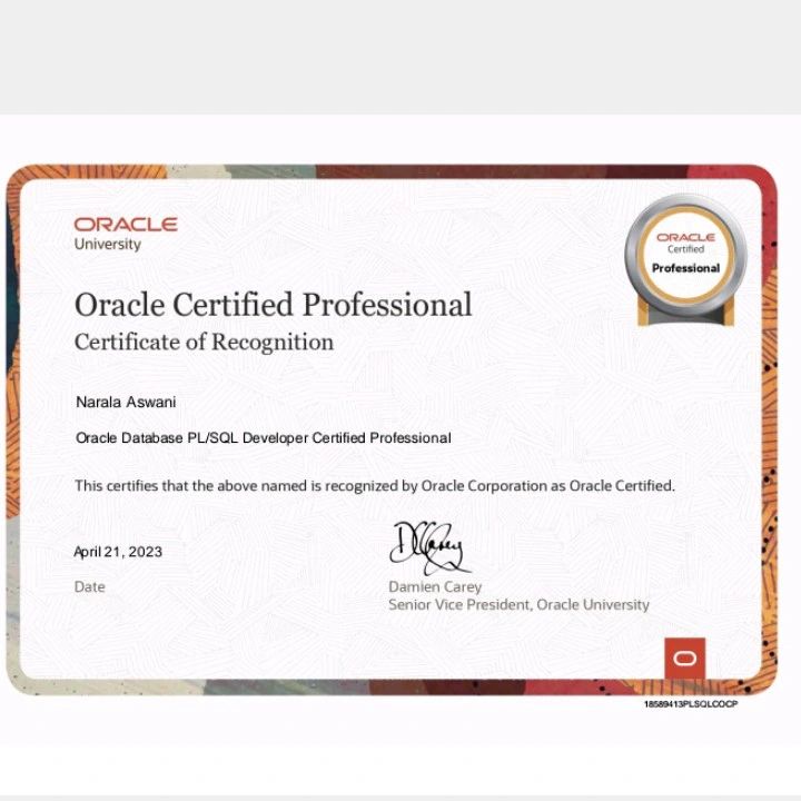 Aswani Narala on LinkedIn: I #39 m proud to have earned my professional Aswani Narala on LinkedIn: I #39 m proud to have earned my professional