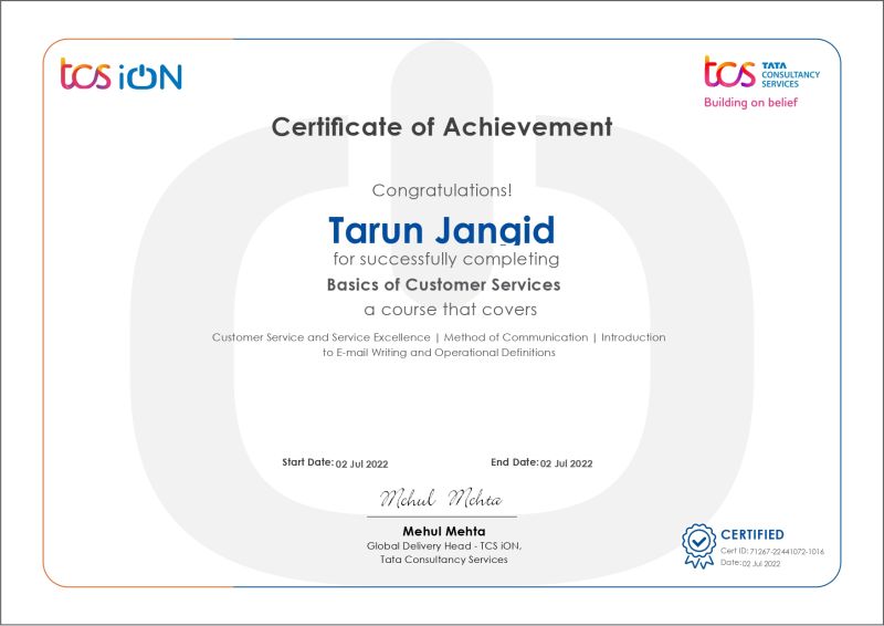 I m happy to share that I ve obtained a new certification: Basics of I m happy to share that I ve obtained a new certification: Basics of