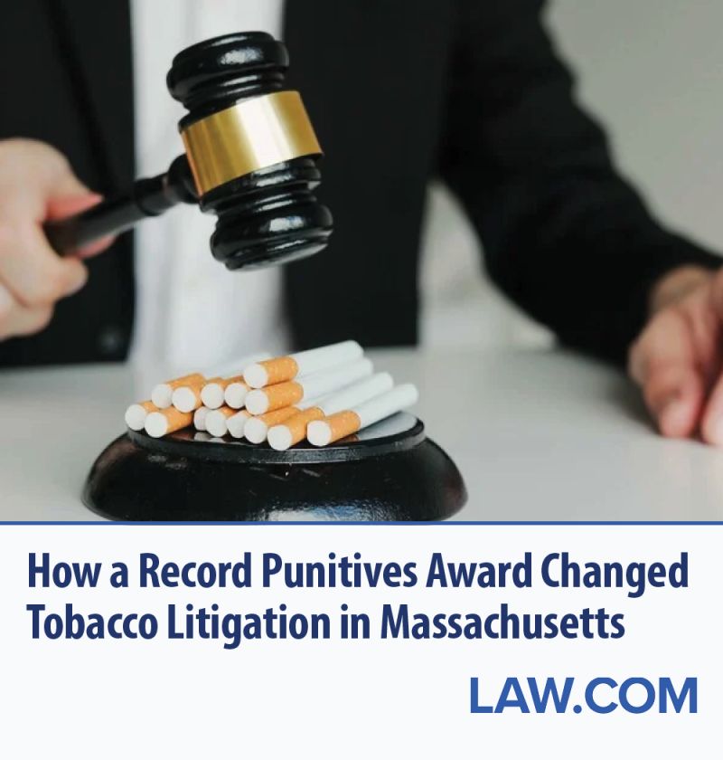 tobacco verdict COULD REVIVE BILLS The verdict in "Fontaine v.