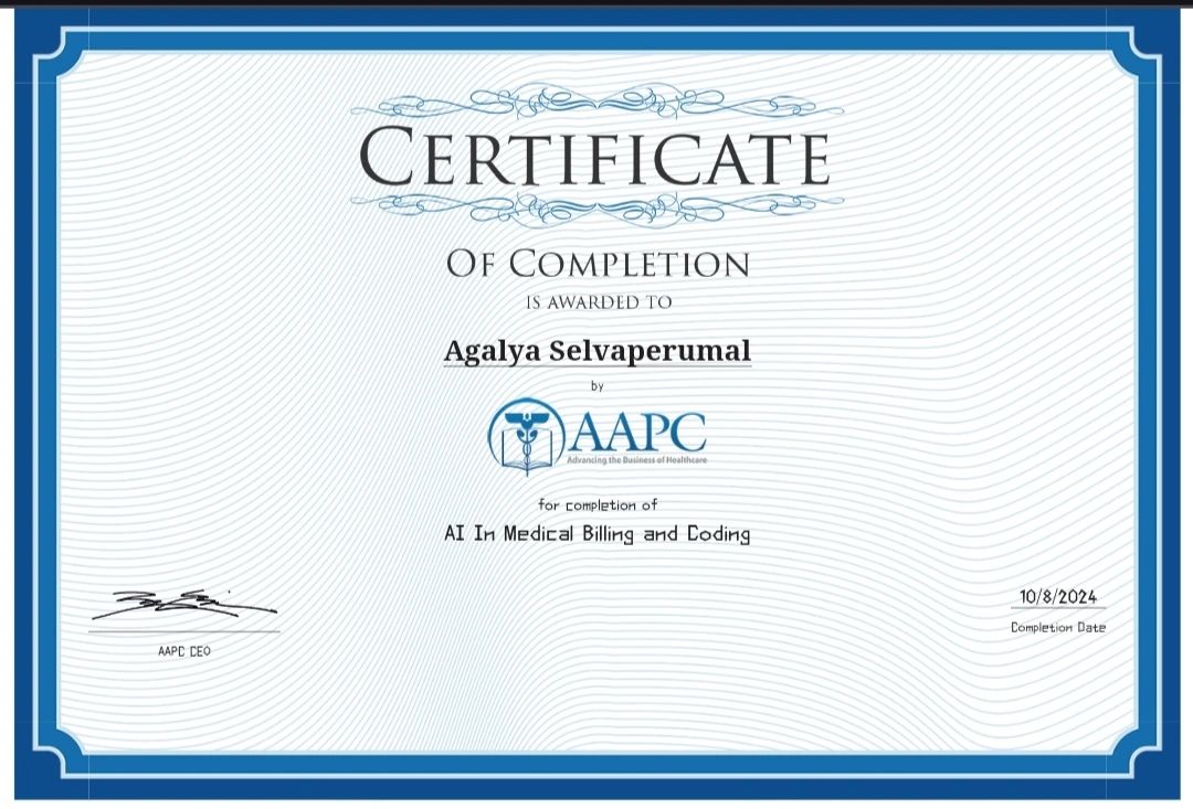 Agalya S CPC/CRC on LinkedIn: Excited to share that I #39 ve completed my Agalya S CPC/CRC on LinkedIn: Excited to share that I #39 ve completed my