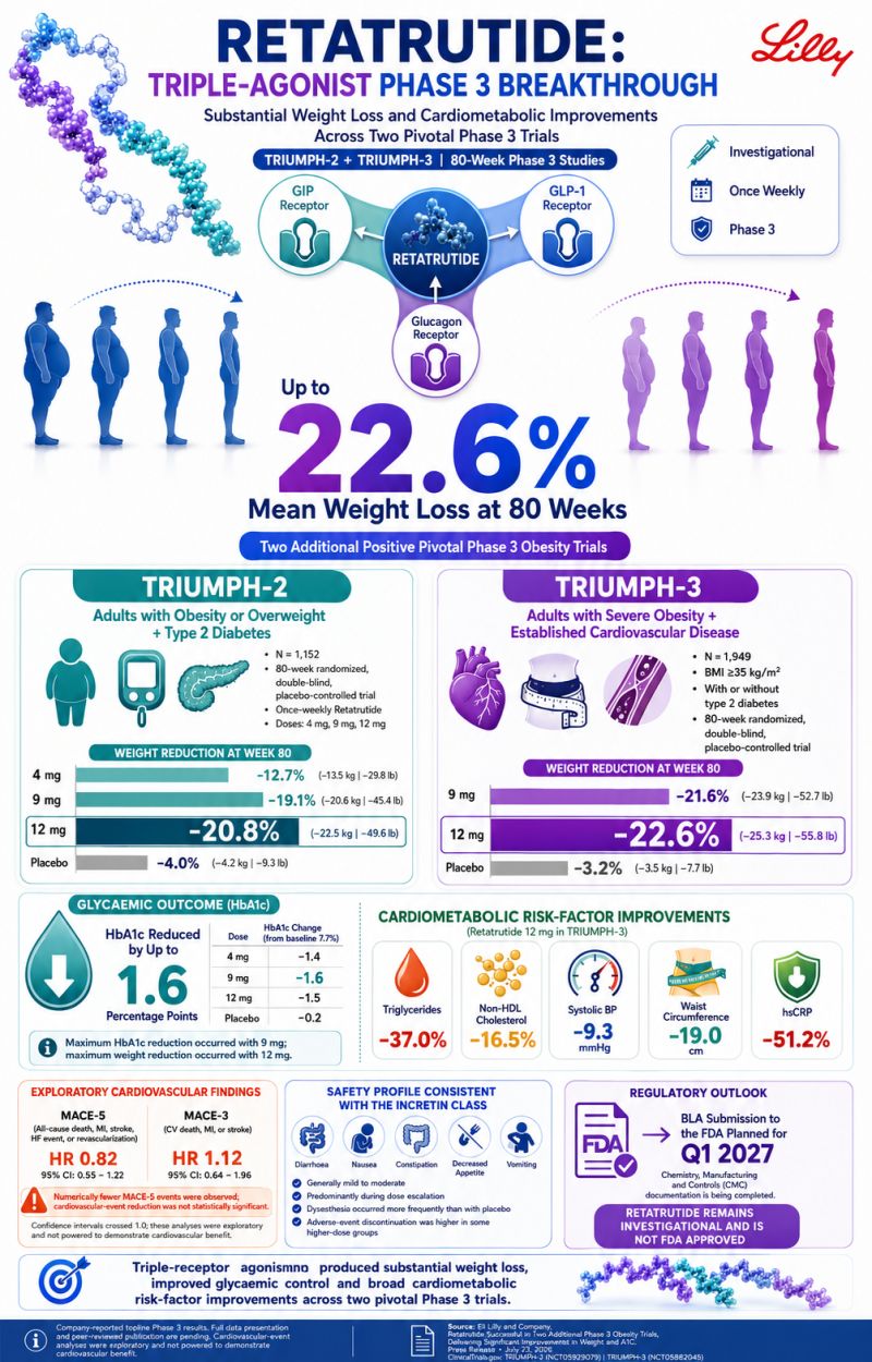 what phase is retatrutide in Retatrutide Delivers 22.6% Weight Loss