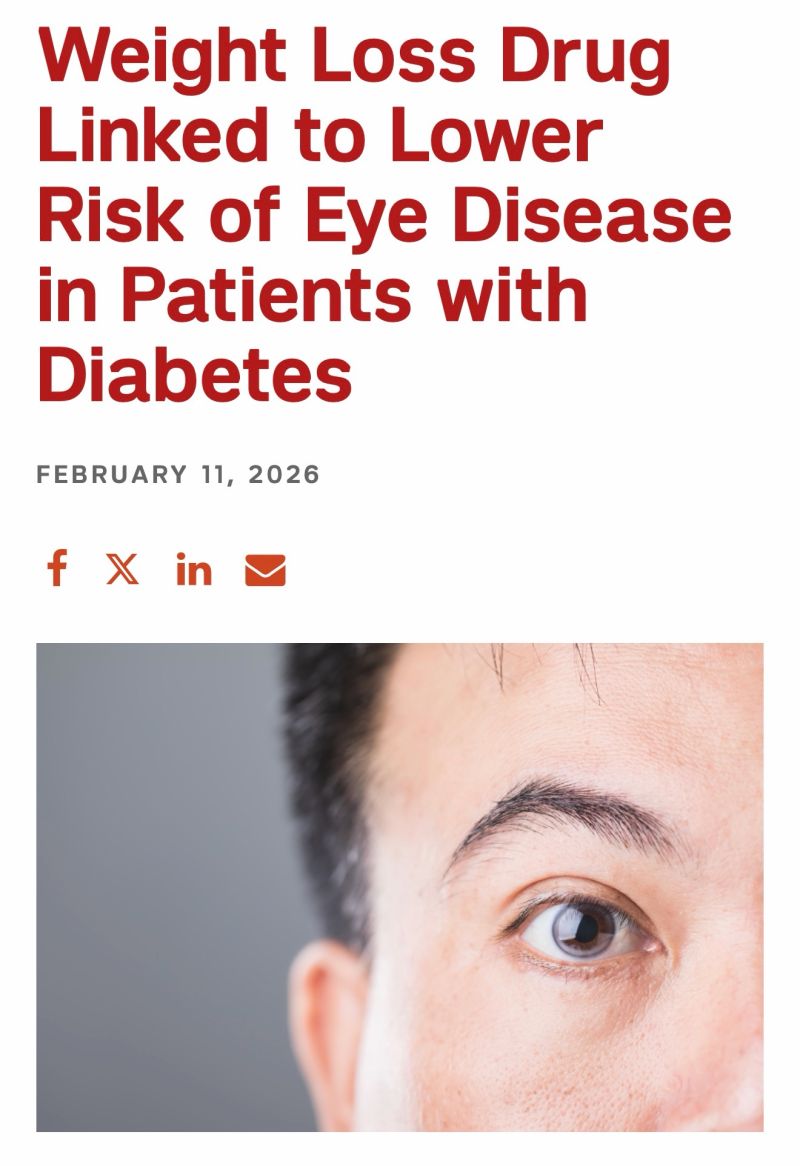 tirzepatide diabetic retinopathy risk Comparative ocular outcomes of versus other anti-obesity medications in people with obesity Tirzepatide May Lower Risk of