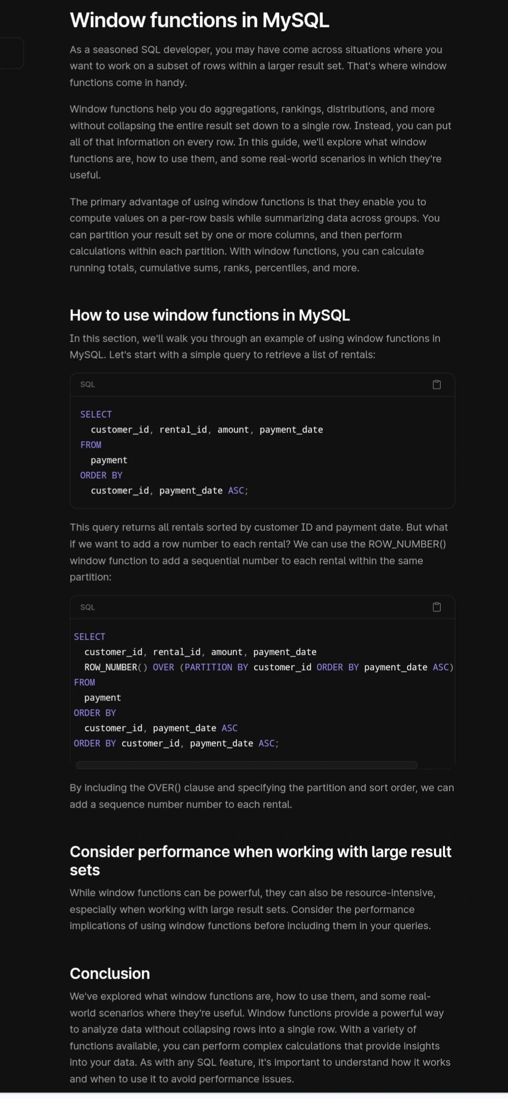 Khalid Naseer On LinkedIn Window Functions In MySql Khalid naseer on linkedin window functions in mysql
