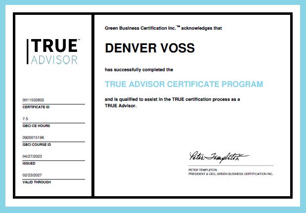 Last week I officially earned my Certification as a TRUE Advisor Last week I officially earned my Certification as a TRUE Advisor