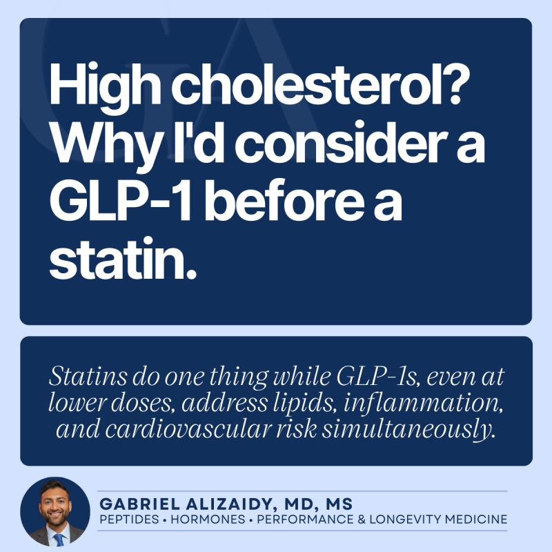 semaglutide and statins GLP-1s vs Statins: A More Complete Solution for Inflammation and Cardiovascular Risk | Gabriel Alizaidy, MD, MS posted on the topic