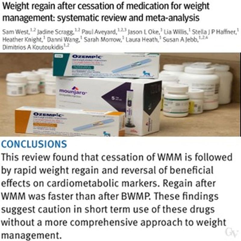 weight regain tirzepatide People Who Stopped Taking the Loss Drug Regained Nearly Half the Weight They Lost Semaglutide and Tirzepatide Weight Regain
