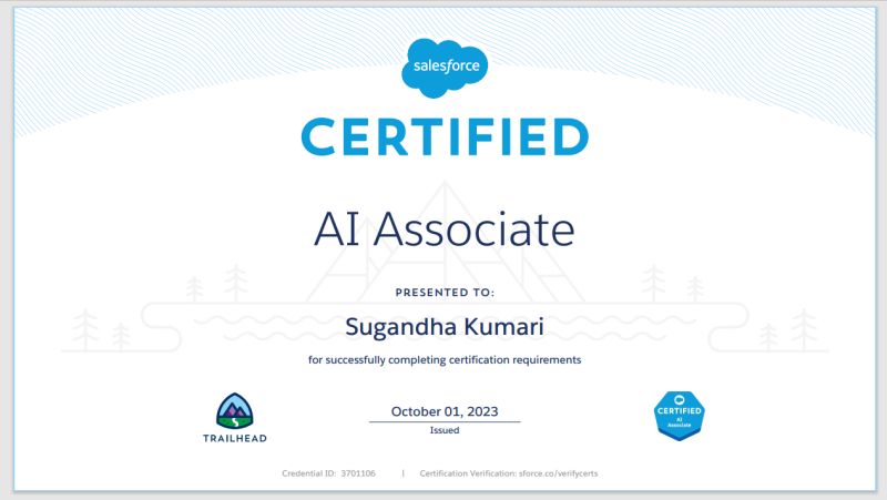AI certifications: Ethics Transparency and Data Quality Sugandha AI certifications: Ethics Transparency and Data Quality Sugandha